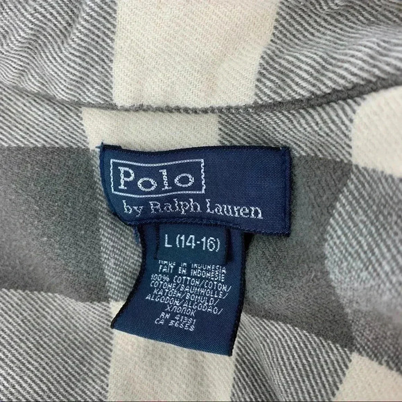 Polo Ralph Lauren Youth Check Flannel button down - Picture 6 of 6